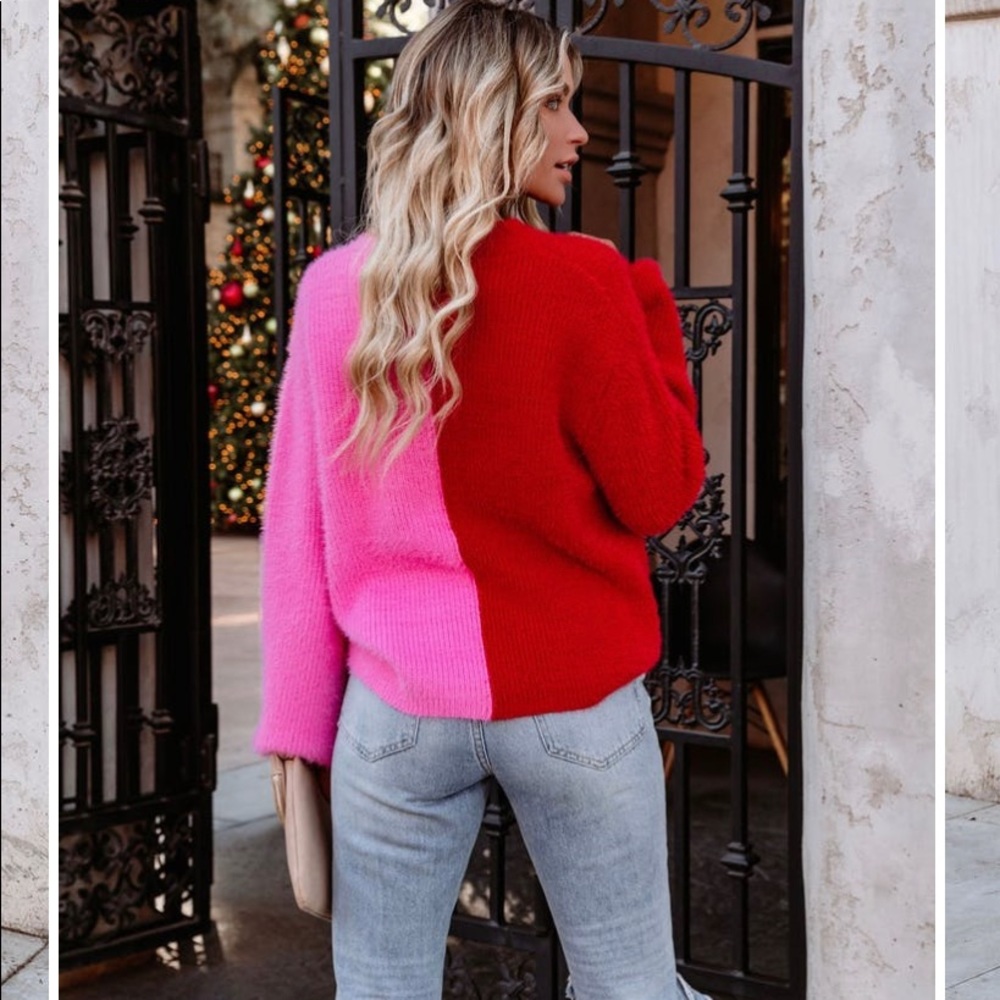 Colorblock Cardigan Sweater - Picture 3 of 4